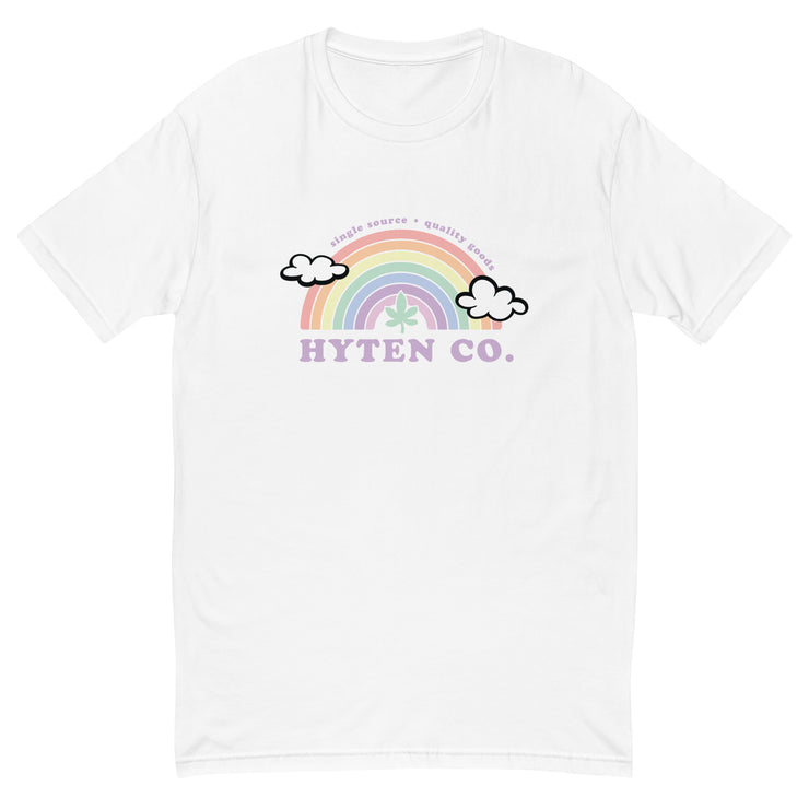 Hyten Cartoon Clouds Short Sleeve T-shirt