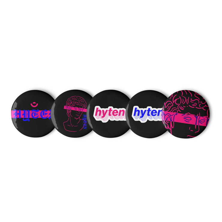 Hyten Legends Set of pin buttons